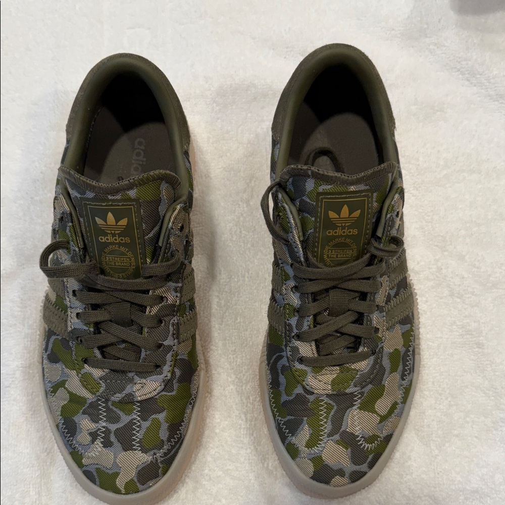 adidas Green Camouflage Platform Shoes